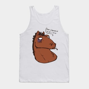 horse with a cigarette Tank Top